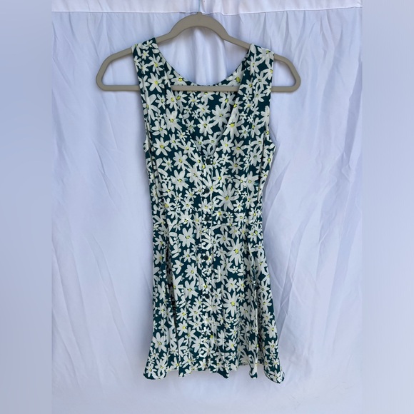 Zara Romper Daisy Skorts Dress Teal Green Womens XS - Picture 6 of 9